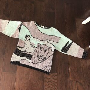 Vintage Mono Post Marco De Cacci Tiger Sweater Med